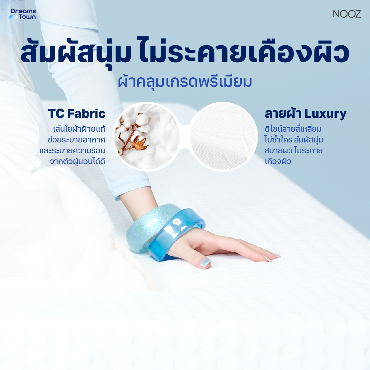 ที่นอนเมมโมรี่โฟม 3.5 ฟุต NOOZ EVENING EVO หนา 7 นิ้ว_4